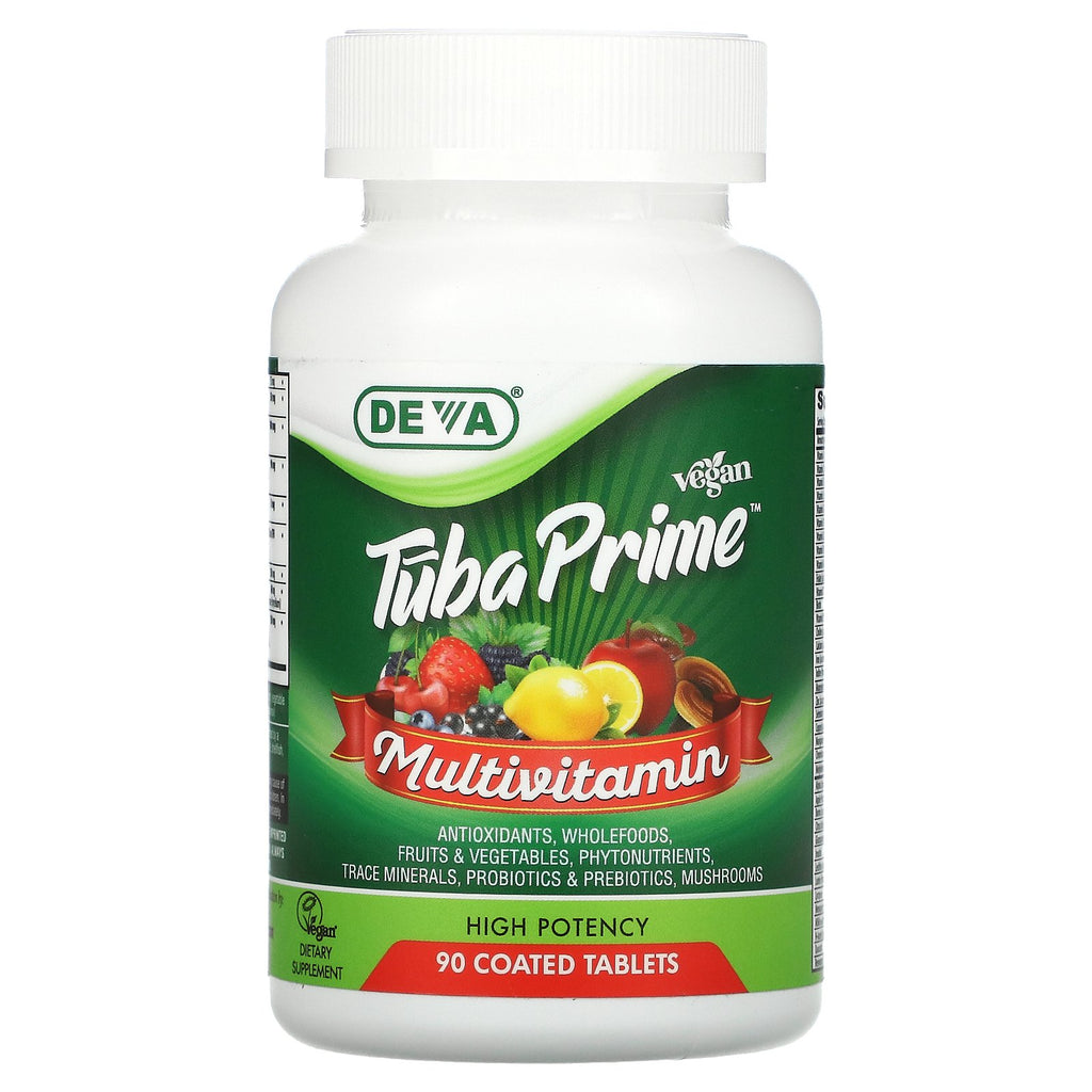 Deva Vegan Vitamins  - Multivit Tuba Prime Vgn - 90 Tablets - Cozy Farm 