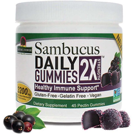 Nature's Answer Elderberry Gummies: Daily Immune Support - 45 Ct - Cozy Farm 