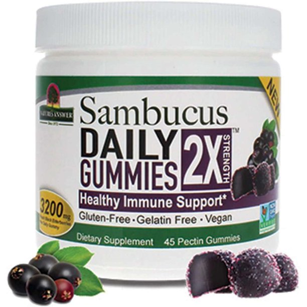 Nature's Answer - Sambucus Daily Gummies 2x - 1 Each-45 Ct - Cozy Farm 
