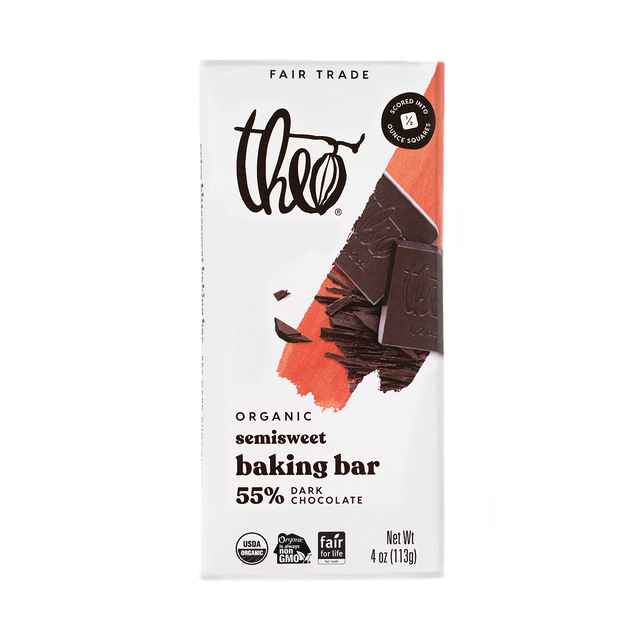 Bars  Theo Chocolate - Bk Bar Dark Chocolate 55% (Pack of 10-4oz Bars) - Cozy Farm 