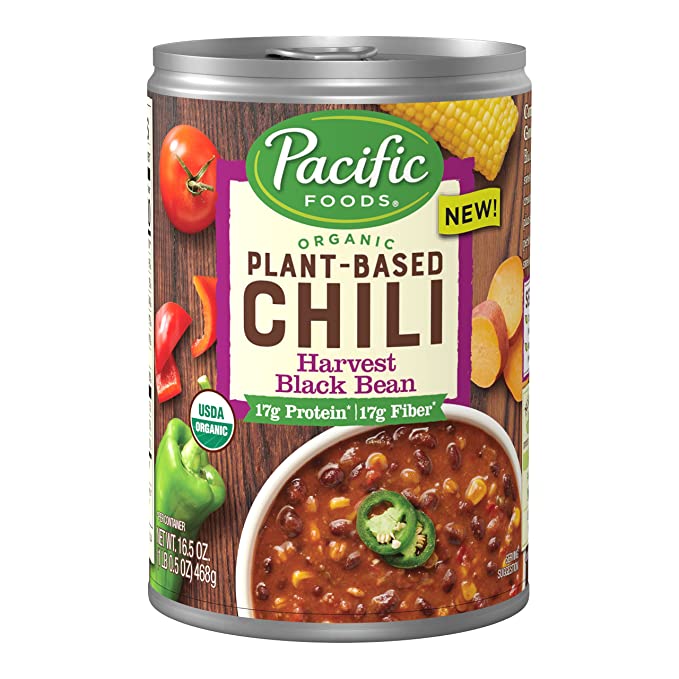 Pacific Foods Black Bean Chili (16.5 oz/12 pk.) - Cozy Farm 