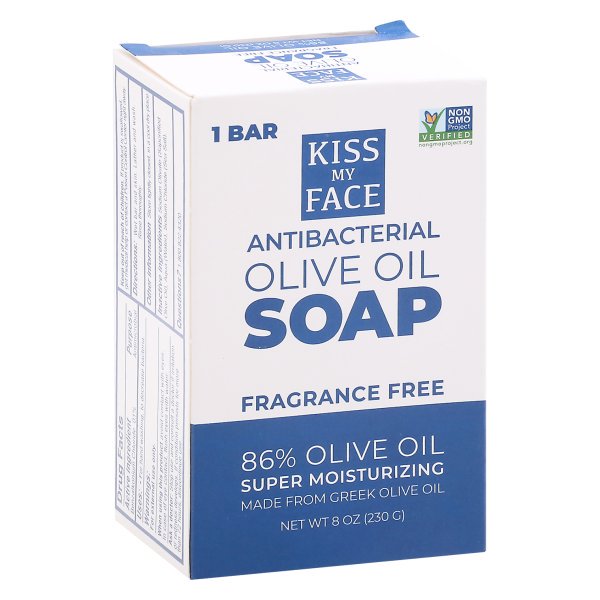 Kiss My Face Antibacterial Olive Oil Bar Soap  - 8 Oz - Cozy Farm 