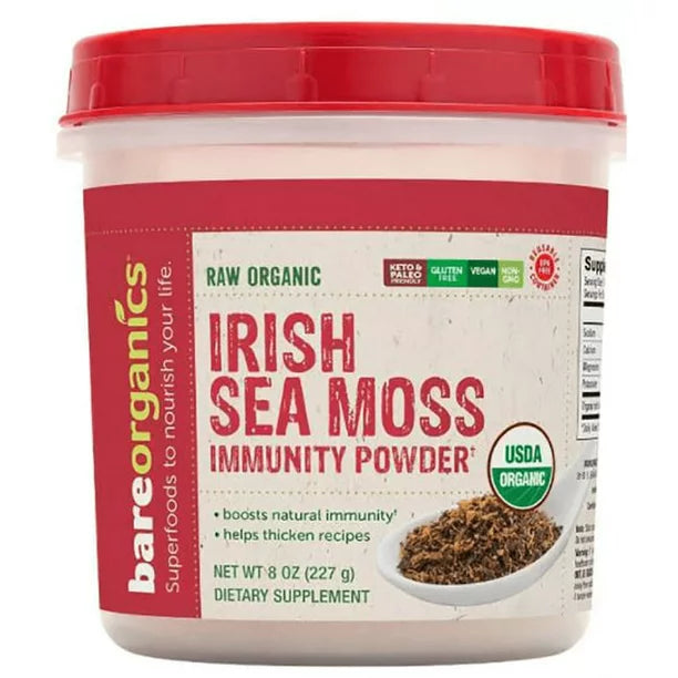 Bare Organics - Irish Sea Moss Powder  8 Oz - Cozy Farm 