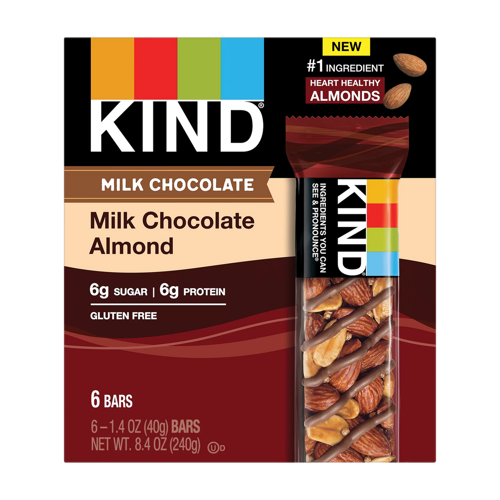 Bars  Kind Bar Milk Chocolate Almond (Pack of 12 1.4oz Bars) - Cozy Farm 