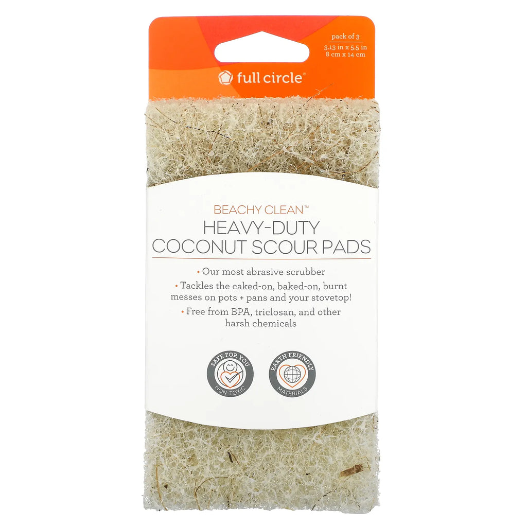 Full Circle Home Coconut Scour Pads (Pack of 3) - 1ct - Cozy Farm 