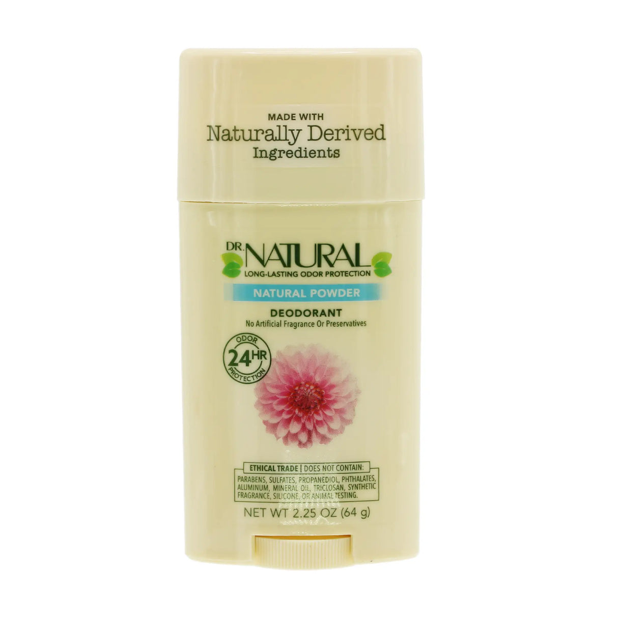 Dr. Natural Deodorant Stick Powder  - 2.25 Oz - Cozy Farm 