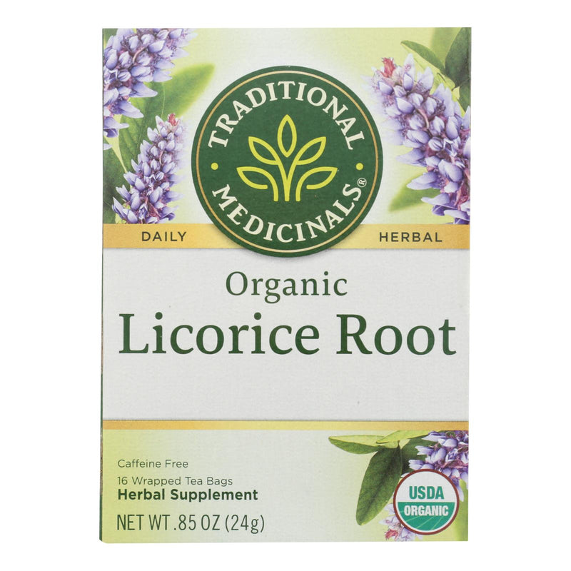 Traditional Medicinals Organic Licorice Root Herbal Tea (6 Pack - 16 Tea Bags Each) - Cozy Farm 