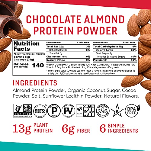 Octonuts Chocolatey Almond Protein Powder (Pack of 8 - 21 oz) - Cozy Farm 