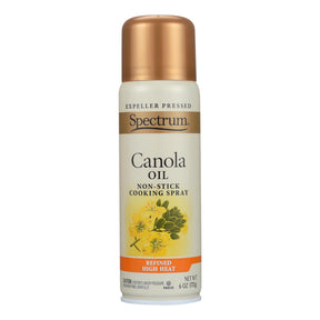 Spectrum Naturals Organic Canola High Heat Spray Oil, 6 Oz (Pack of 6) - Cozy Farm 
