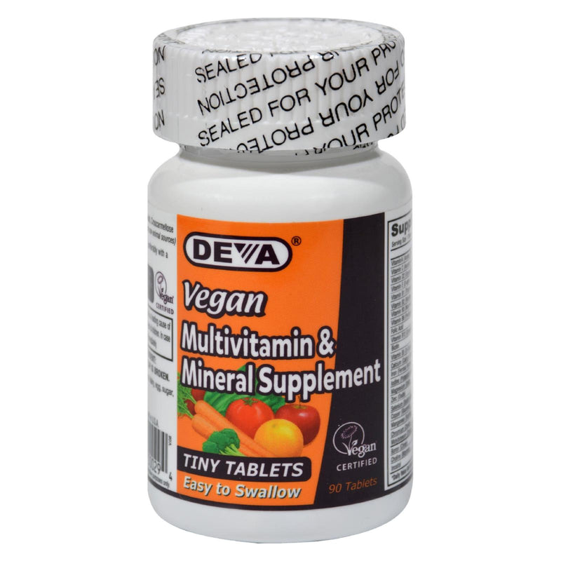 Deva Vegan Multivitamin and Mineral Supplement - 90 Tiny Tablets - Cozy Farm 