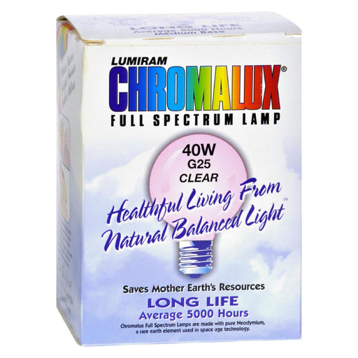 Chromalux Clear Globe Light Bulbs - 40W - Cozy Farm 