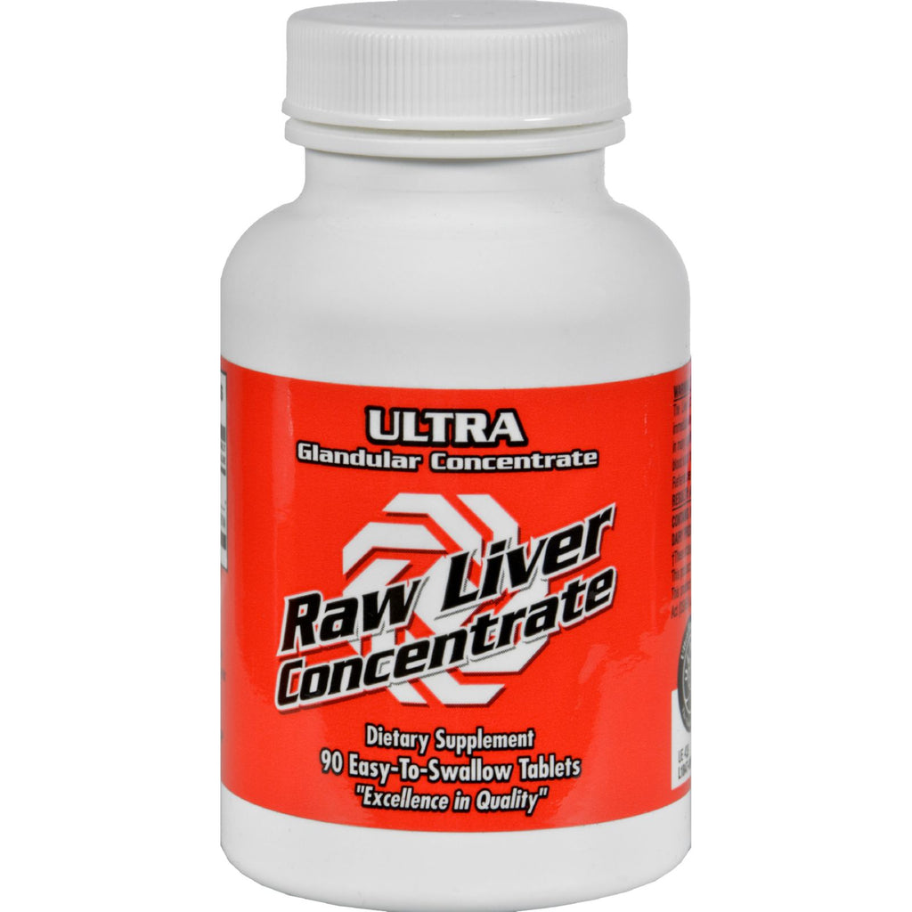 Raw Liver Concentrate (Pack of 90 Tablets) - 8000 Mg Ultra Glandulars - Cozy Farm 
