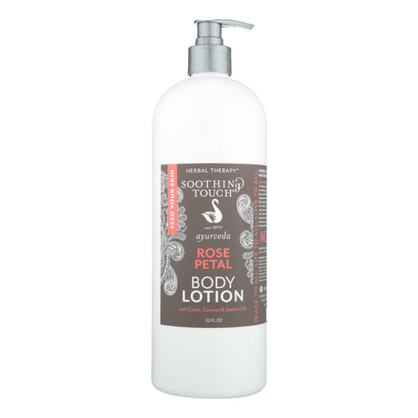 Soothing Touch Rose Petal Body Lotion, Enriched with Natural Moisturizers, 32 Fl. Oz. - Cozy Farm 
