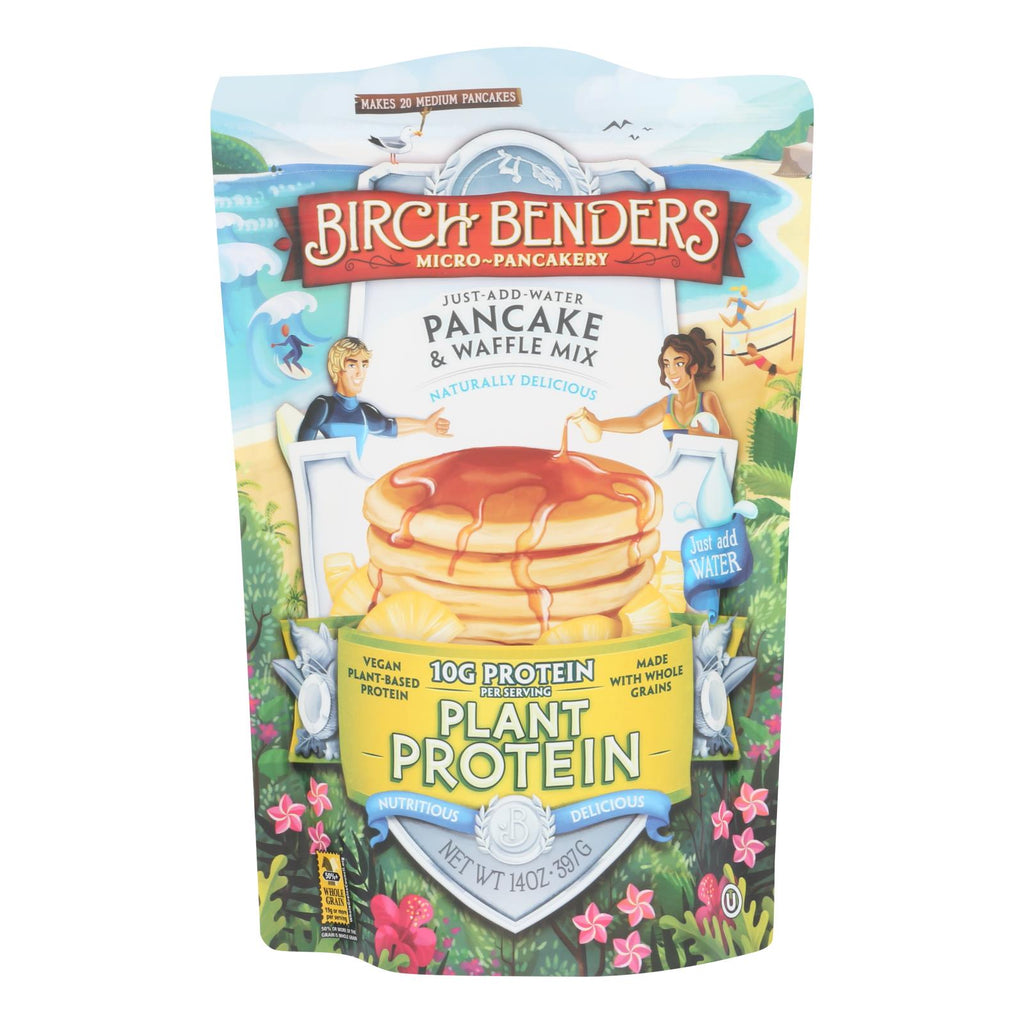 Birch Benders Pancake & Waffle Mix Plant Protein (Pack of 6 - 14 Oz.) - Cozy Farm 