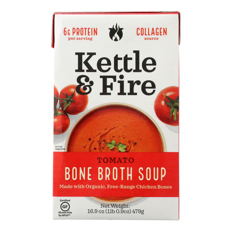 Kettle And Fire Organic Tomato Soup (Pack of 6 - 16.9 Oz.) - Cozy Farm 