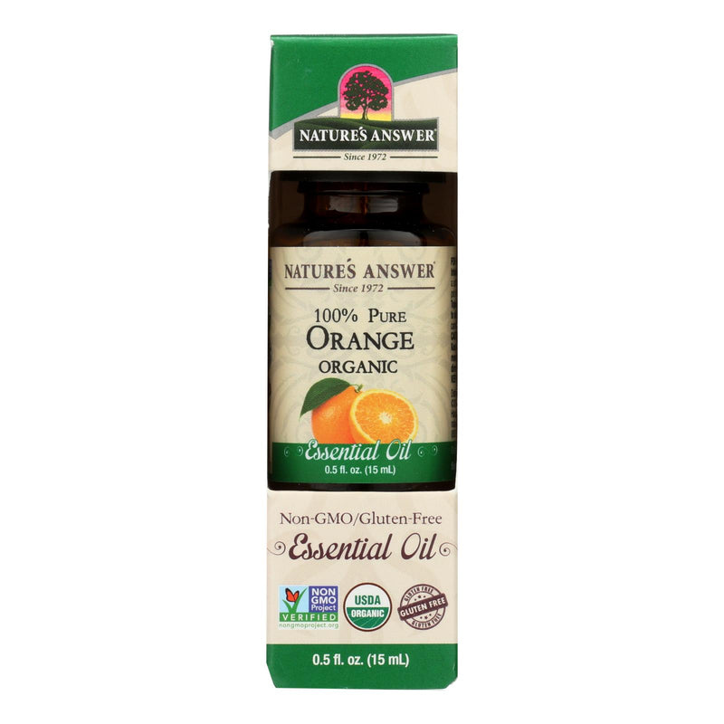 Nature's Answer Organic Orange Essential Oil (0.5 Oz.) - Cozy Farm 