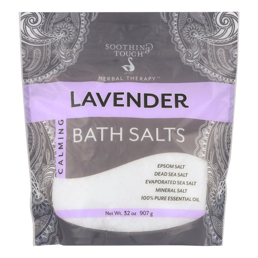Soothing Touch Lavender Calming Bath Salts - 32 Oz. Remedy for Restful Sleep & Relaxation - Cozy Farm 