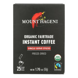 Fairtrade Organic Mount Hagen Instant Coffee Sticks - 25 Single Servings, 1.76 oz - Cozy Farm 