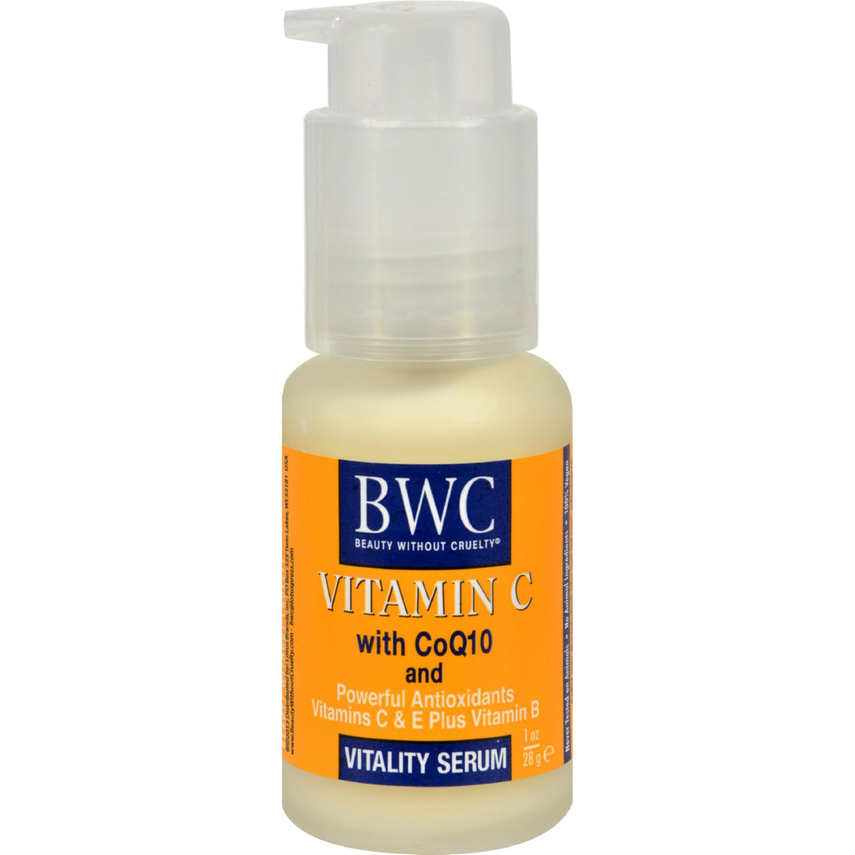 Beauty Without Cruelty Vitality Serum Vitamin C 1 Fl Oz with CoQ10 - Cozy Farm 