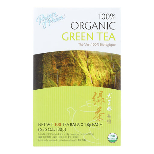 Prince of Peace Organic Green Tea, 100 Tea Bags - Cozy Farm 