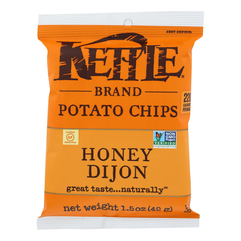 Kettle Brand Honey Dijon Potato Chips, 24 Pack x 1.5 Oz. - Cozy Farm 