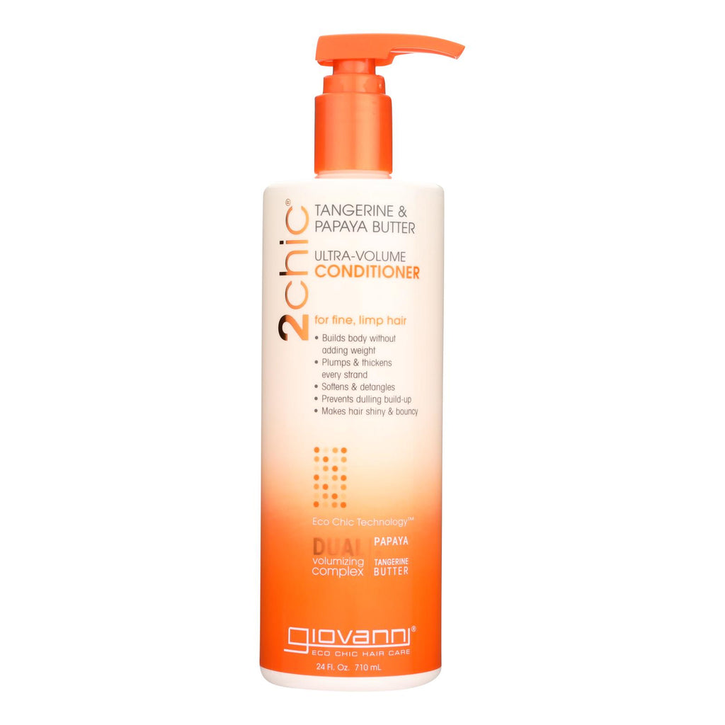 Giovanni Hair Care Products 2chic  Conditioner - Ultra-volume Tangerine and Papaya Butter - 24 Fl Oz. - Cozy Farm 