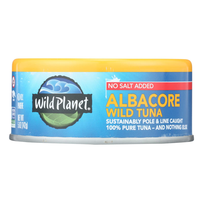 Wild Planet Wild Albacore Tuna (Pack of 12) - No Salt Added, 5 Oz. - Cozy Farm 