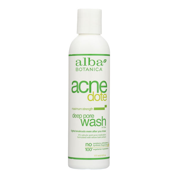 Alba Botanica Natural Acnedote Deep Pore Wash, 6 Fl Oz - Cozy Farm 