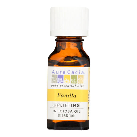 Aura Cacia Vanilla Jojoba Oil, 0.5 FL OZ - Cozy Farm 