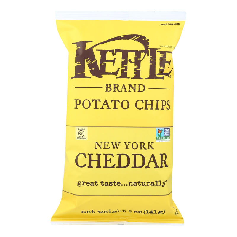 Kettle Brand Potato Chips - New York Cheddar (15 x 5 Oz.) - Cozy Farm 