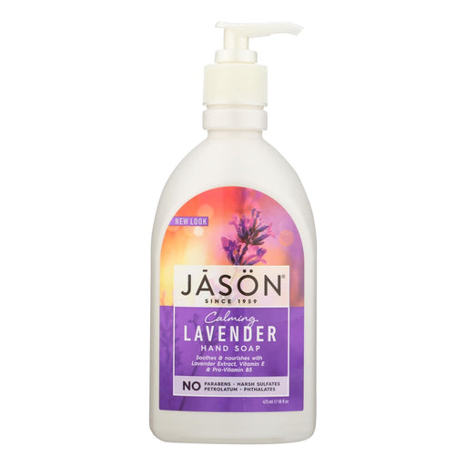 Jason Pure Naturals Calming Lavender Hand Soap - 16 Fl Oz - Cozy Farm 