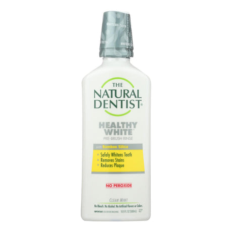 Natural Dentist Pre-Brush Rinse - Whitening - Clean Mint - 16.9 Fl Oz - Cozy Farm 