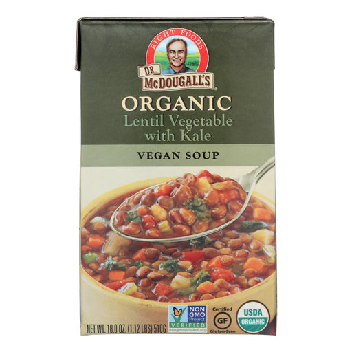 Dr. McDougall's Organic Lentil Vegetable Soup Six-Pack, 18 Oz. Each - Cozy Farm 