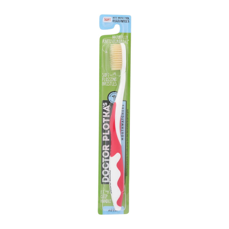Mouth Watchers Red A/B Adult Toothbrushes - Cozy Farm 