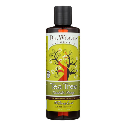 Dr. Woods Shea Vision Pure Castile Tea Tree Oil Soap (8 Fl Oz) - Cozy Farm 