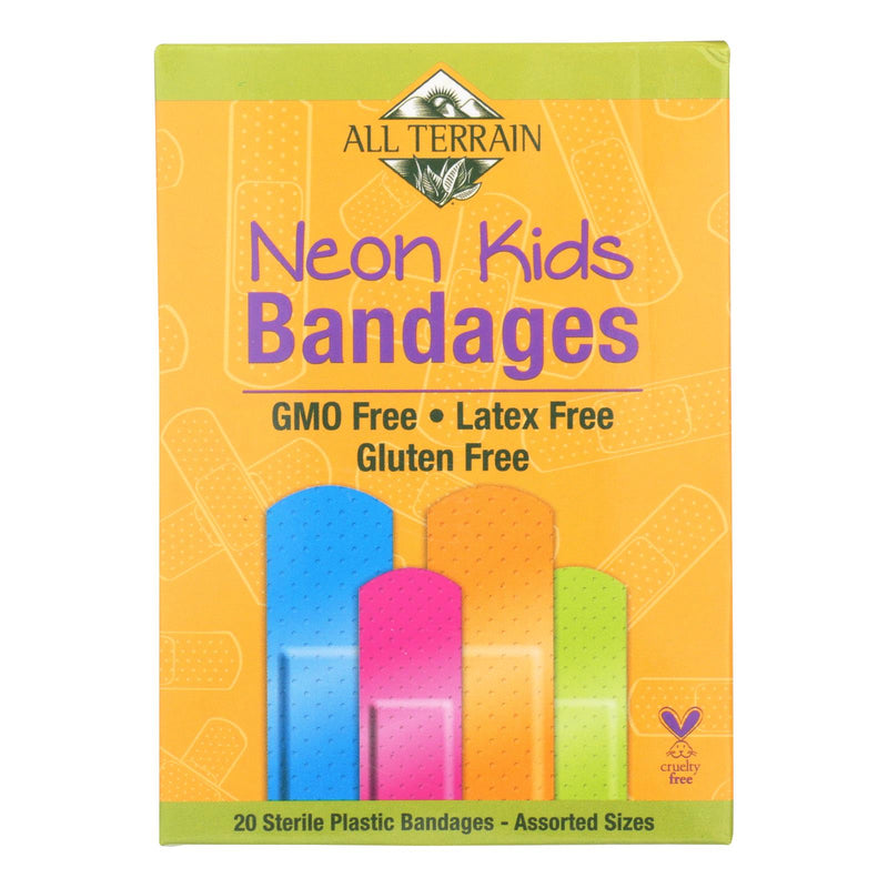 All-Terrain Neon Assorted Kids Bandages (Pack of 20) - Cozy Farm 