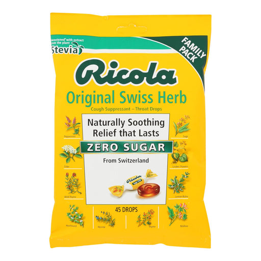 Ricola Sugar-Free Menthol with Stevia (Pack of 6 - 45 Ct.) - Cozy Farm 