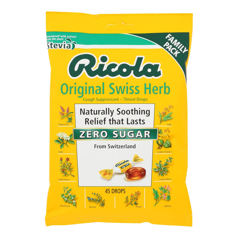 Ricola Sugar-Free Menthol with Stevia Mints (Pack of 6 - 45 Count Bags) - Cozy Farm 