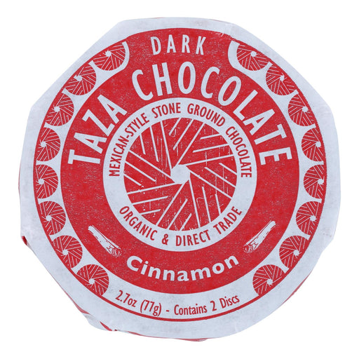 Taza Chocolate Organic Chocolate Mexicano Discs - 50 Percent Dark Chocolate - Cinnamon - 2.7 Oz - Case Of 12 - Cozy Farm 