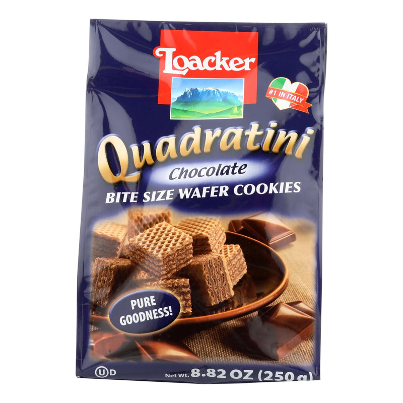 Loacker Quadratini Bite Size Chocolate Wafer Cookies (Pack of 6) - Cozy Farm 