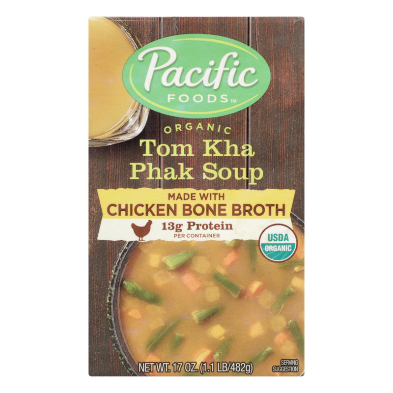 Pacific Natural Foods Soup Tom Kha Phak (Pack of 12 - 17 Oz.) - Cozy Farm 