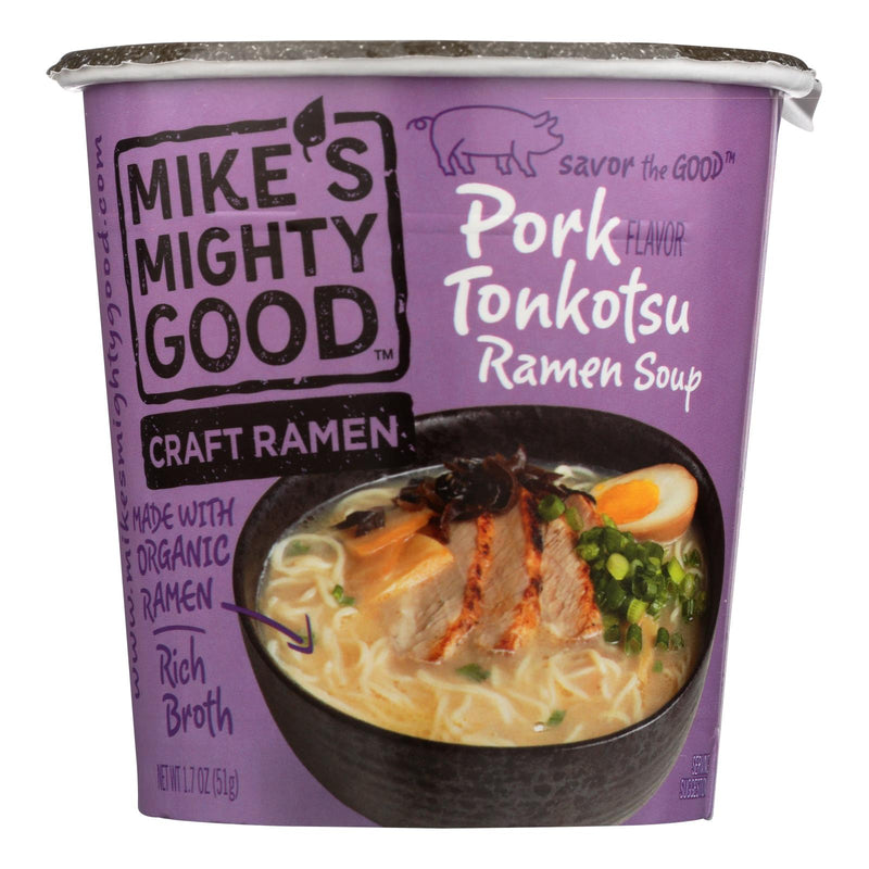 Mike's Mighty Good Tonkotsu Pork Ramen Soup, Pack of 6 - 1.7 Oz. - Cozy Farm 