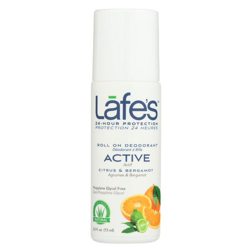 Lafe's Citrus and Bergamot Active Roll-on Deodorant (2.5 Fl Oz.) - Cozy Farm 