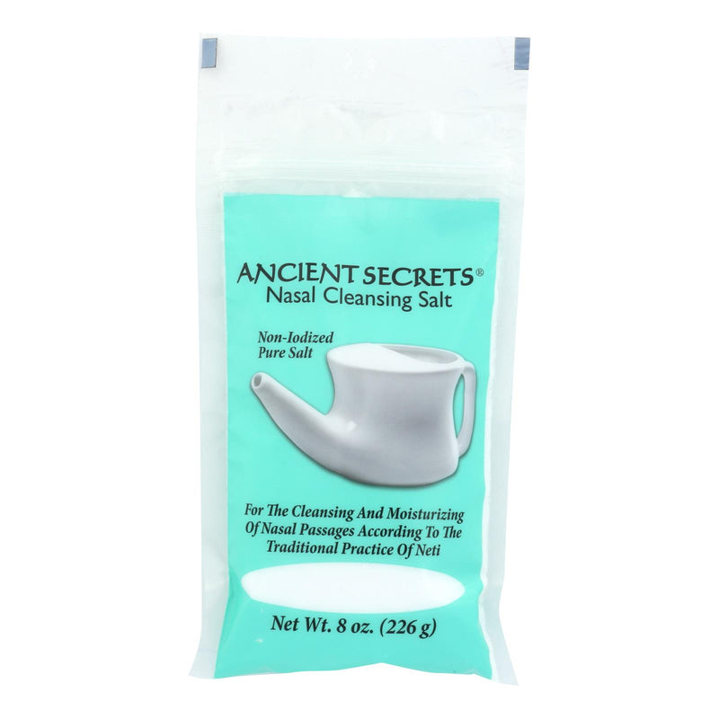 Ancient Secrets Nasal Cleansing Pot Salt - 8 Oz - Cozy Farm 