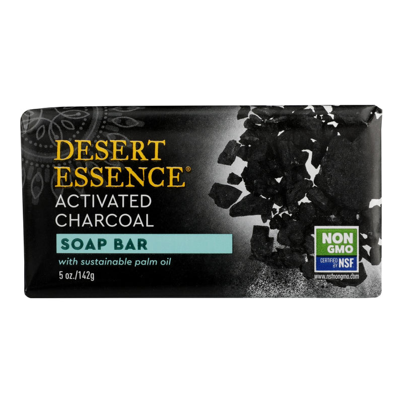 Desert Essence Activated Charcoal Soap Bar for Detoxification  (5 Oz.) - Cozy Farm 