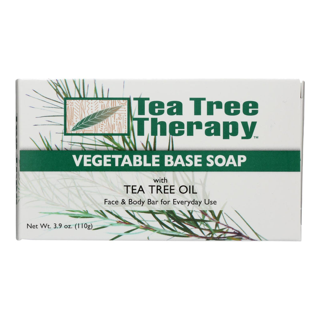 Tea Tree Therapy Vegetable Base Soap with Tea Tree Oil (Pack of 3.9 Oz.) - Cozy Farm 