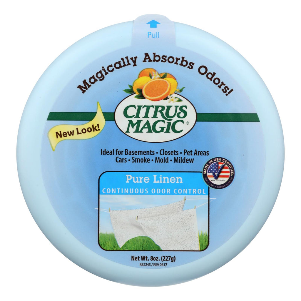 Citrus Magic Solid Air Freshener - Pure Linen (Pack of 6, 8 Oz. Each) - Cozy Farm 
