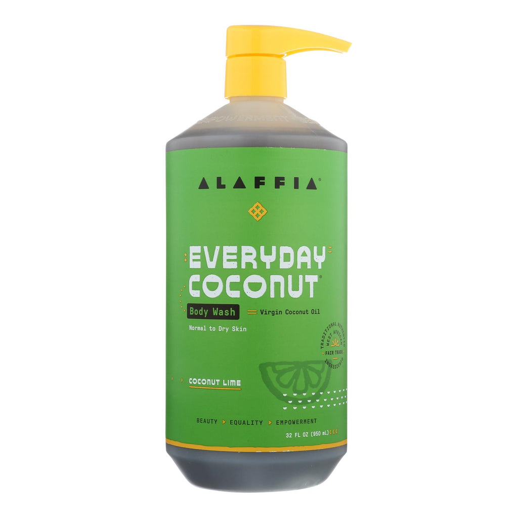 Alaffia - Everyday Body Wash - Coconut Lime - 32 Fl Oz. - Cozy Farm 
