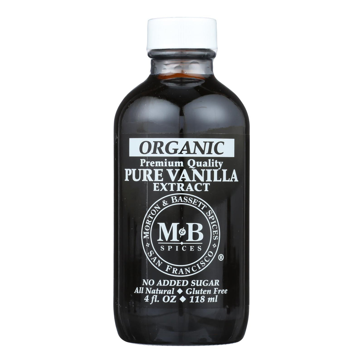 M&B Spices Organic Pure Vanilla Extract, 4 Oz. (Pack of 3) - Cozy Farm 