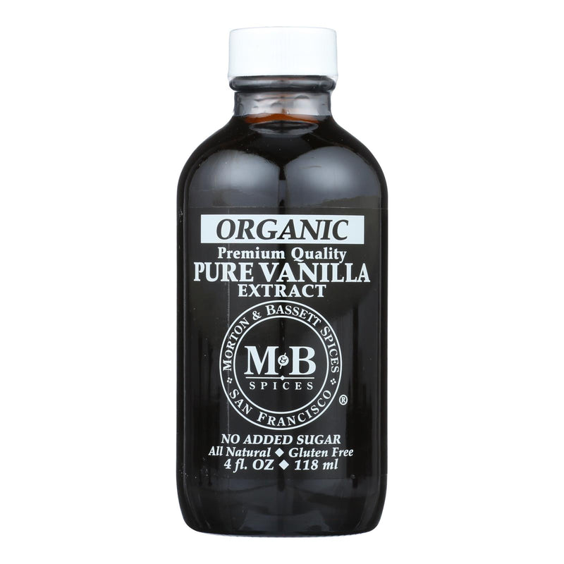 M&B Spices Organic Pure Vanilla Extract, 4 Oz. (Pack of 3) - Cozy Farm 
